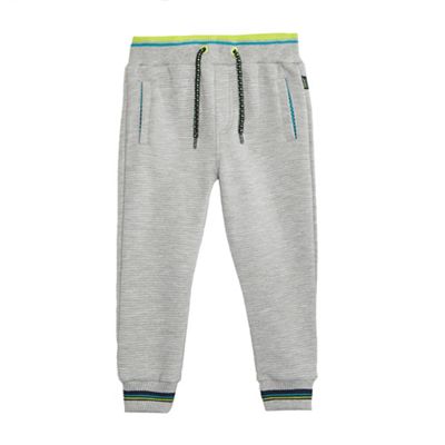 Baker by Ted Baker Boys' grey ribbed front jogging bottoms
